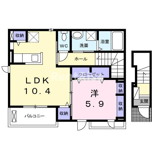 カトレアⅢの間取り|間取図