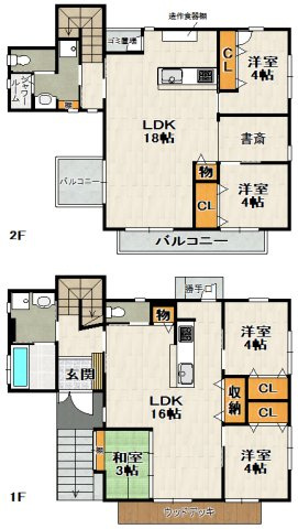 泉ガ丘戸建（定期借家契約）の間取り