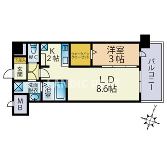【間取り】 | ルミエール大橋駅南