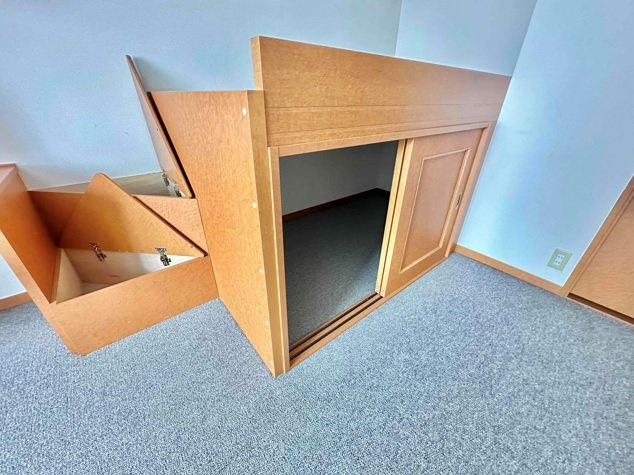 レオパレスバロンⅠの内装|ベッド下収納