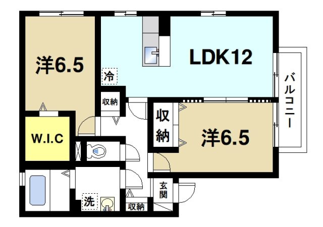 ガーデンパークC棟の間取り|使いやすい間取りです