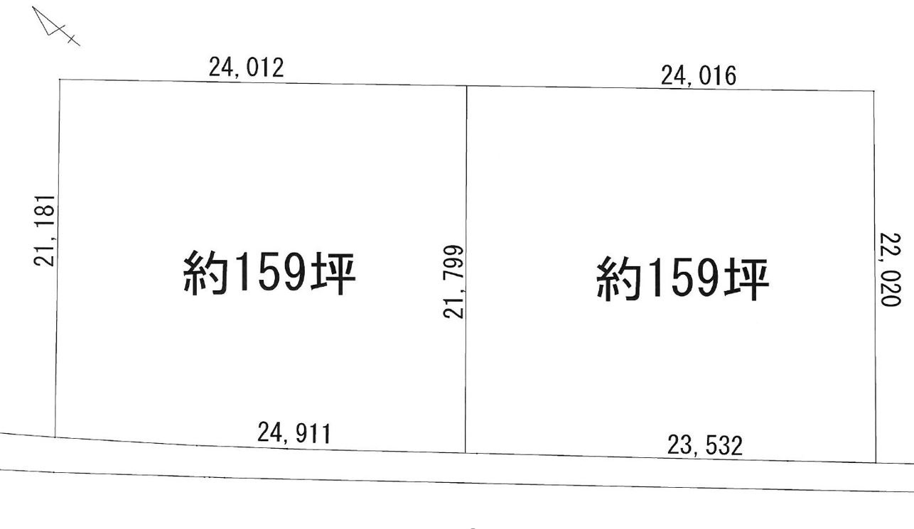 城辺字砂川198-1　①・②一括の土地図