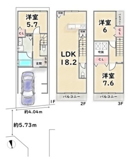 【間取り】 | 右京区太秦安井車道町