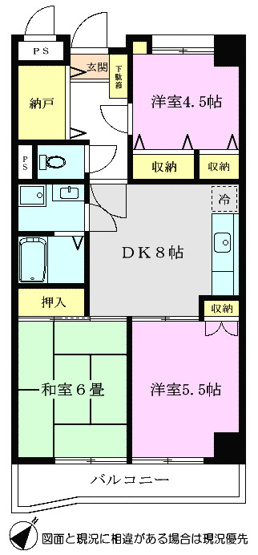【間取り】 | ヴィラ・クレールⅡ