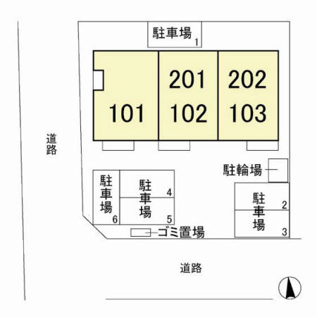 Grace court（グレイスコート）の区画図
