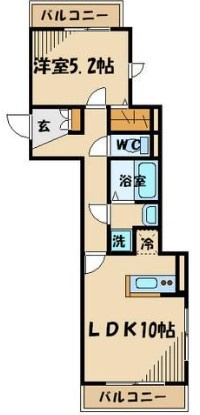 【間取り】 | パルコート芦花Ⅱ