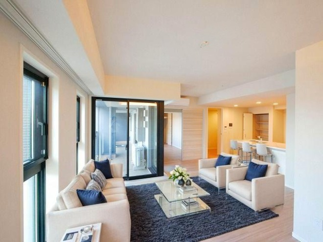 ラヴィーナ奈良の居間・リビング|CGで家具等を配置したもので家具等は含まれません