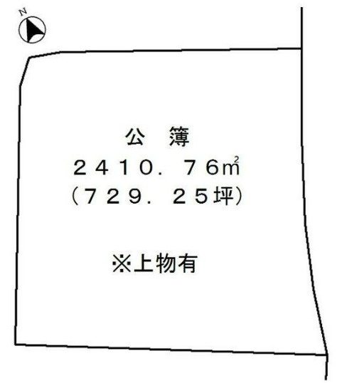 大津市木の岡町の事業用地の区画図