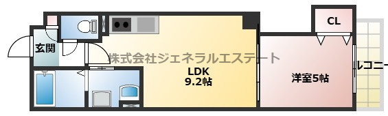 クリエオーレ郡津Ⅱの間取り