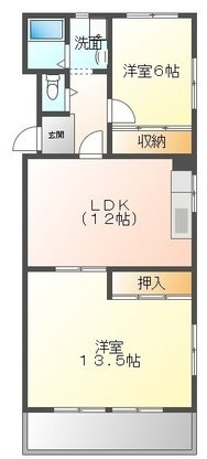 晴真マンションの間取り