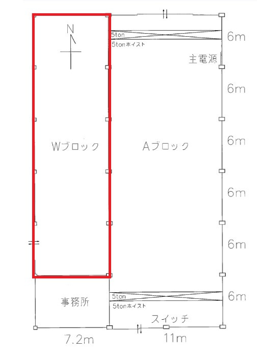 乙島倉庫の間取り