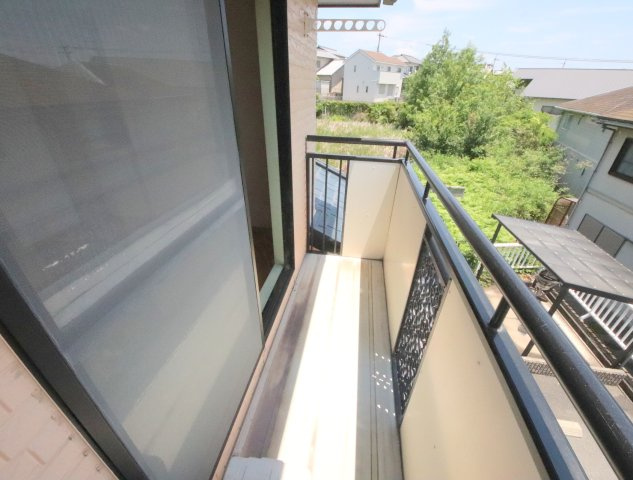 竜王テラスハウスのバルコニー