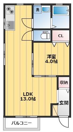 ジェレミ・スクウェアⅡの間取り