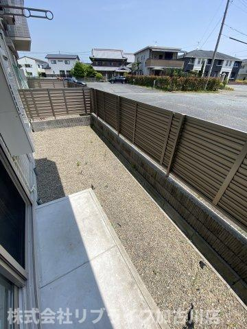 セジュール加佐Bのバルコニー