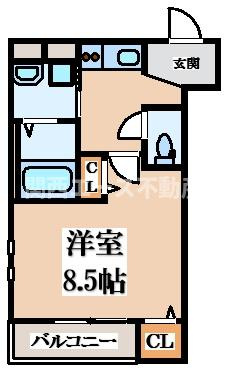 【間取り】 | フジパレス八戸ノ里Ⅱ番館