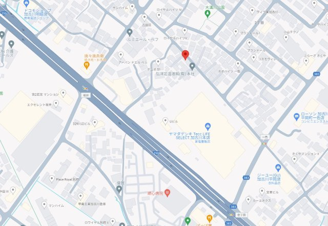 加古川市平岡町一色　土地の地図