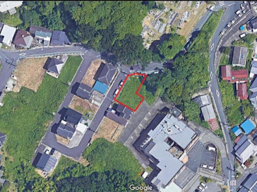 大津市雄琴１丁目の事業用地の地図