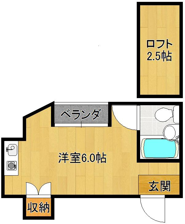 ハイツイチバンの間取り