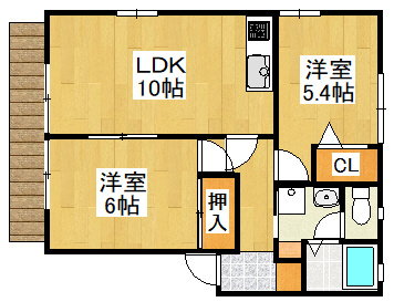 フォレスターA棟の間取り