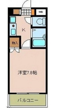 ドミトリー庚午 壱番館の間取り