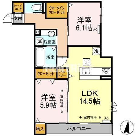 グランロシェ小森の間取り