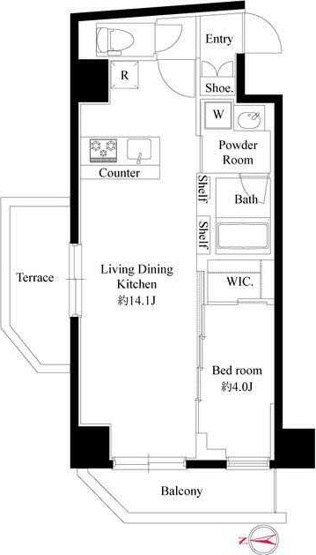 【間取り】 |  ＨＦ曳舟レジデンスＥＡＳＴ