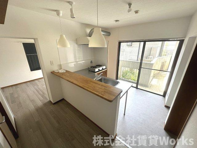 メゾンパルクNSの居間・リビング|ゆったりとした居間です