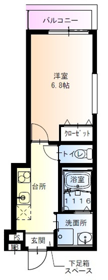 【間取り】 | フジパレス下新庄駅南Ⅱ番館