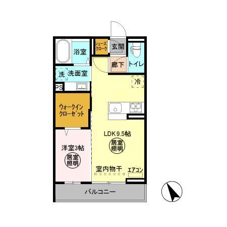 Fleur(フルール） Bの間取り
