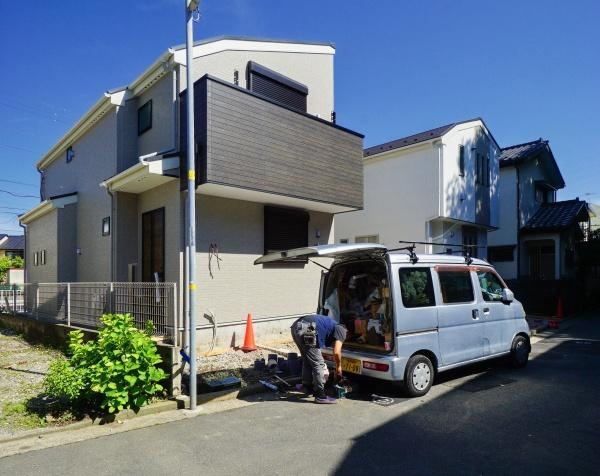 横浜市泉区中田西３丁目の新築一戸建の外観|陽当りの良さが伝わります！
是非、現地にてご確認下さい。