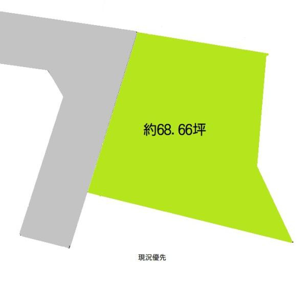 和歌山市栄谷　土地の土地図