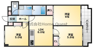 【間取り】 | 友井グレイス