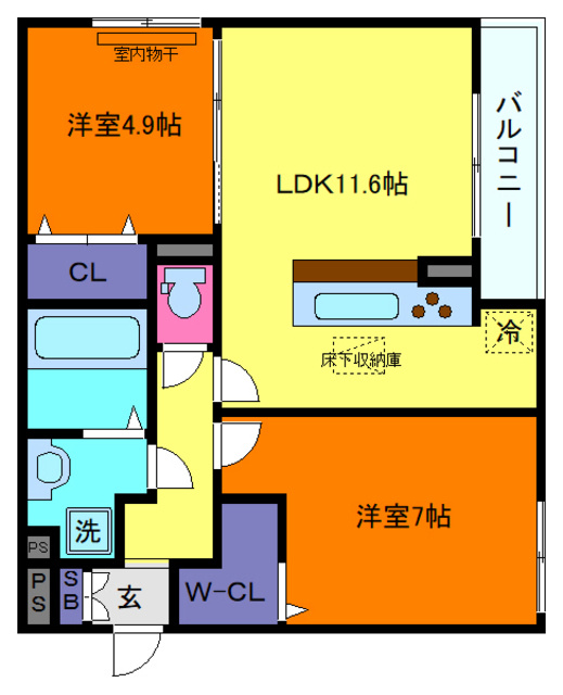 グレイスコート本山中町の間取り