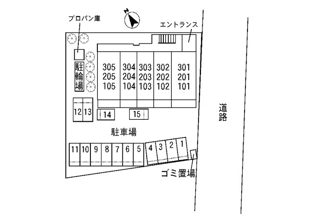赤坂レジデンスの区画図