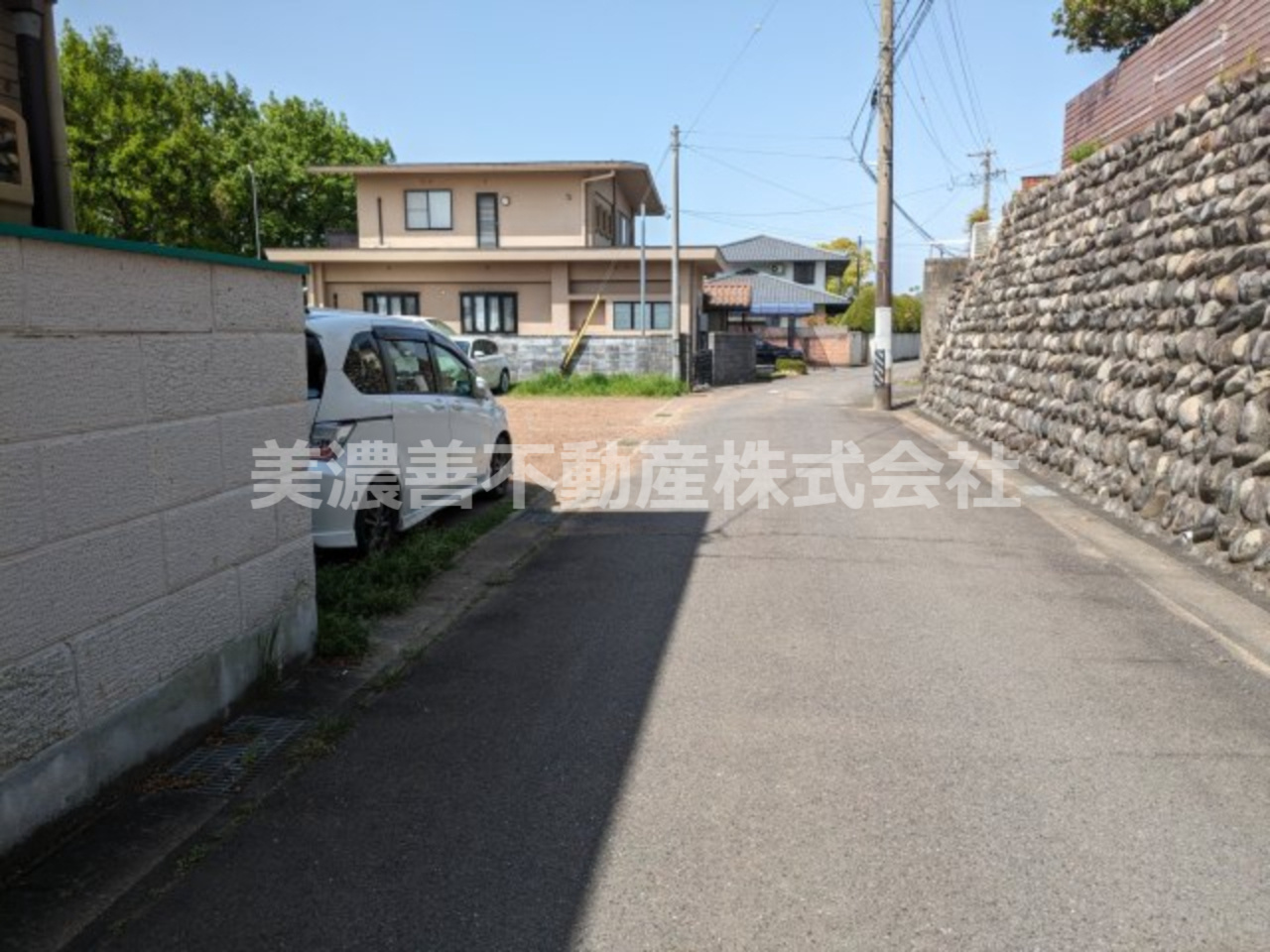 ５４２７４　岐阜市北一色１丁目土地の前面道路含む現地写真