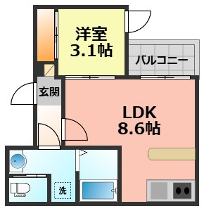 【間取り】 | fika栄生