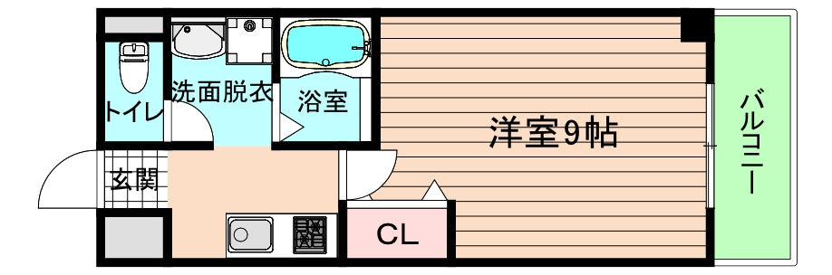 大阪市都島区都島中通３丁目の賃貸マンションの間取り