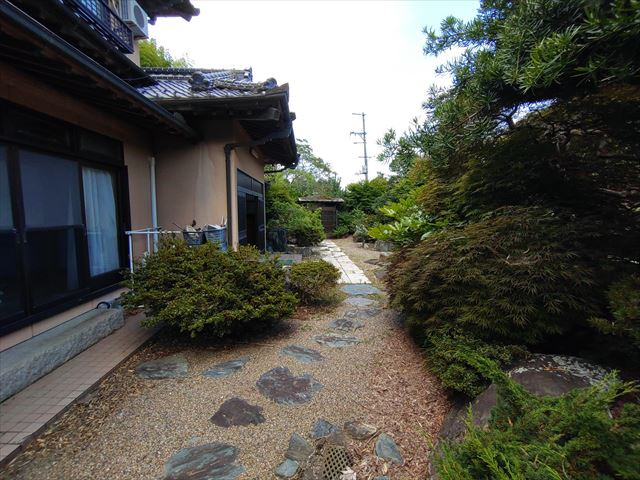 中古住宅　いわき市常磐上湯長谷町の庭