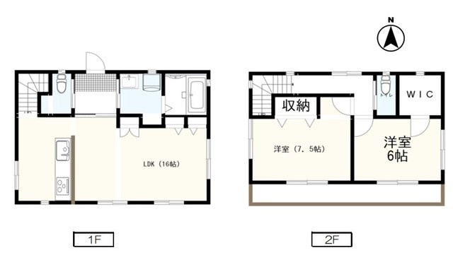 中古住宅　いわき市泉町下川の間取り