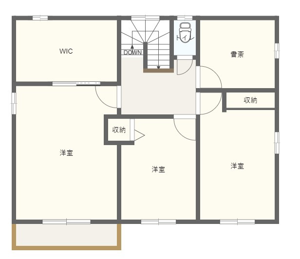 中古住宅　いわき市平成二丁目の間取り|2F