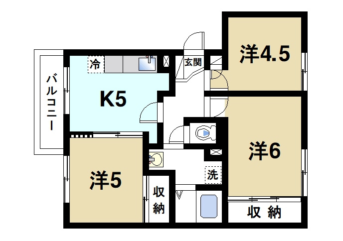 パストラルＫの間取り|家族でゆったりと生活ができます