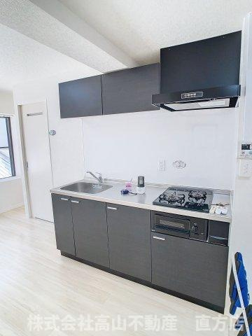 直方市津田町の賃貸マンションのキッチン