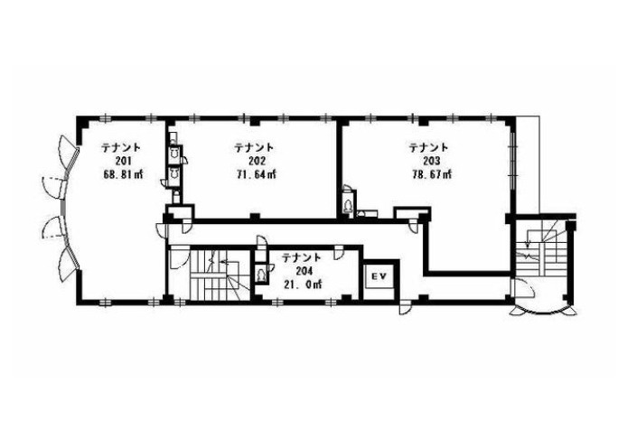 守山市守山４丁目の事務所の間取り