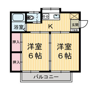 【間取り】 | コーポ上殿