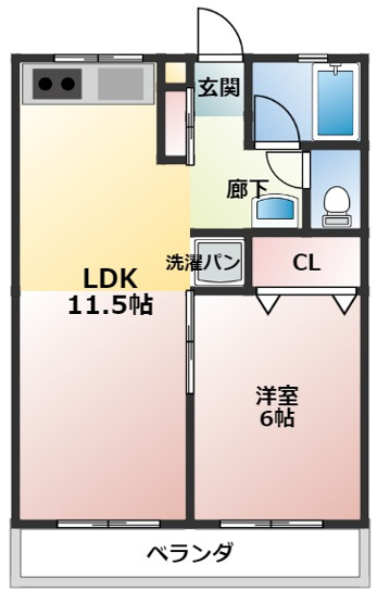 【間取り】 | グリーンコーポ