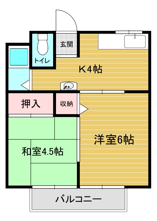 鳴尾ハイツの間取り