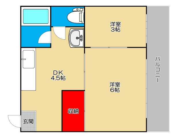 葵コーポの間取り