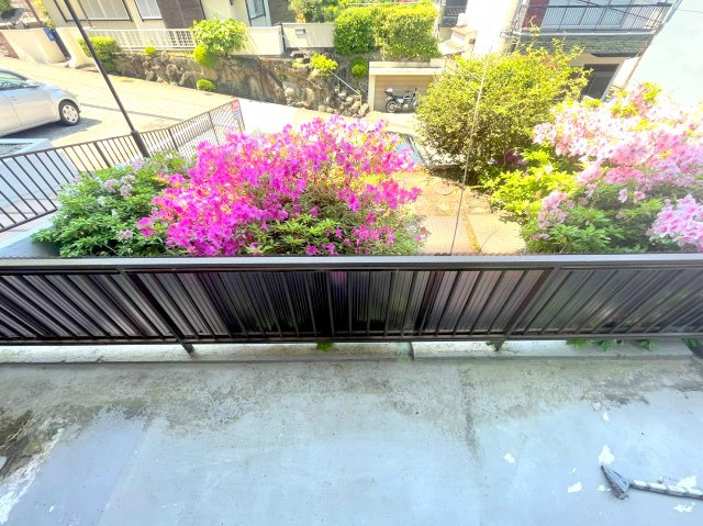 富士マンションのバルコニー