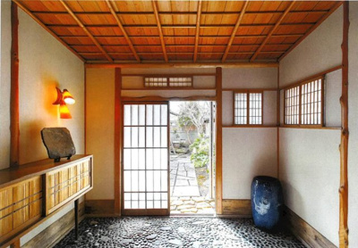 【内装】 | 北区原古民家（枯山水）