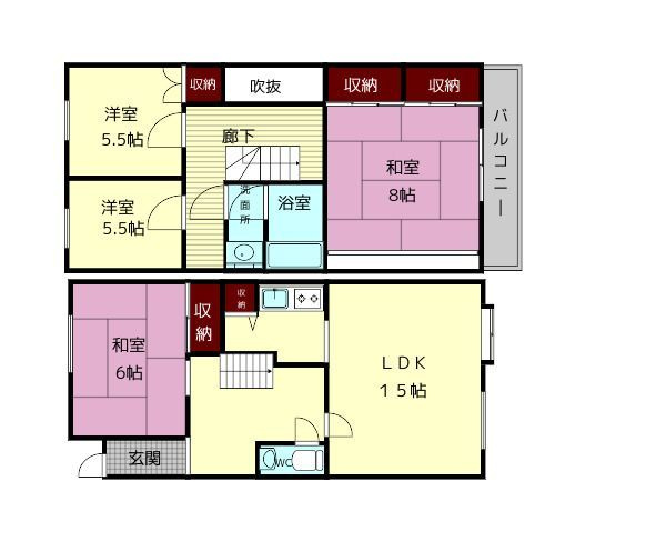 テラスハウスあどの間取り